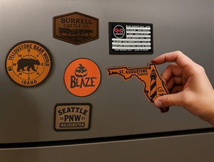 Custom Leather Magnets